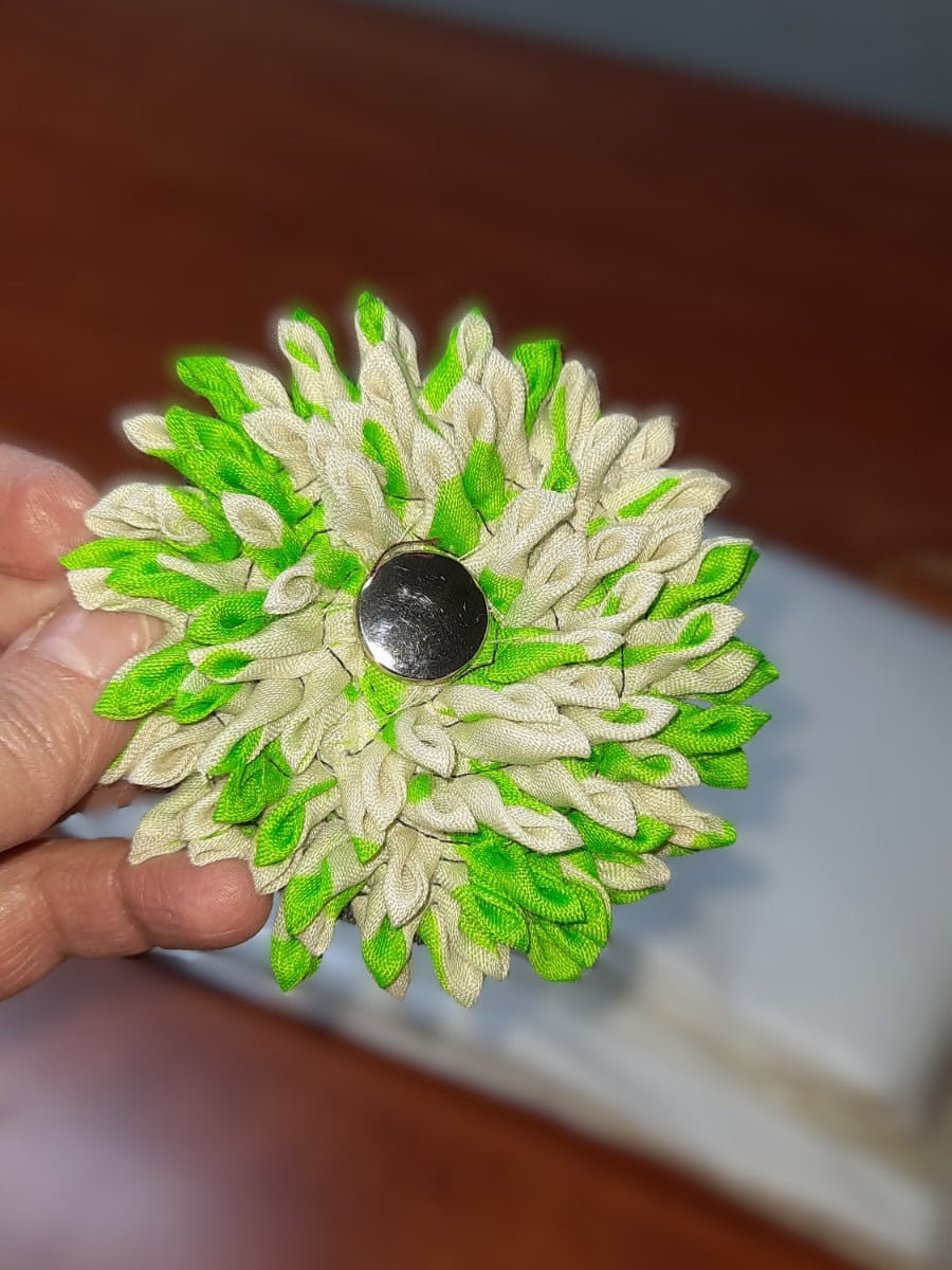 Textilből készült virág dekor | Decor floral textil | Textile floral decoration