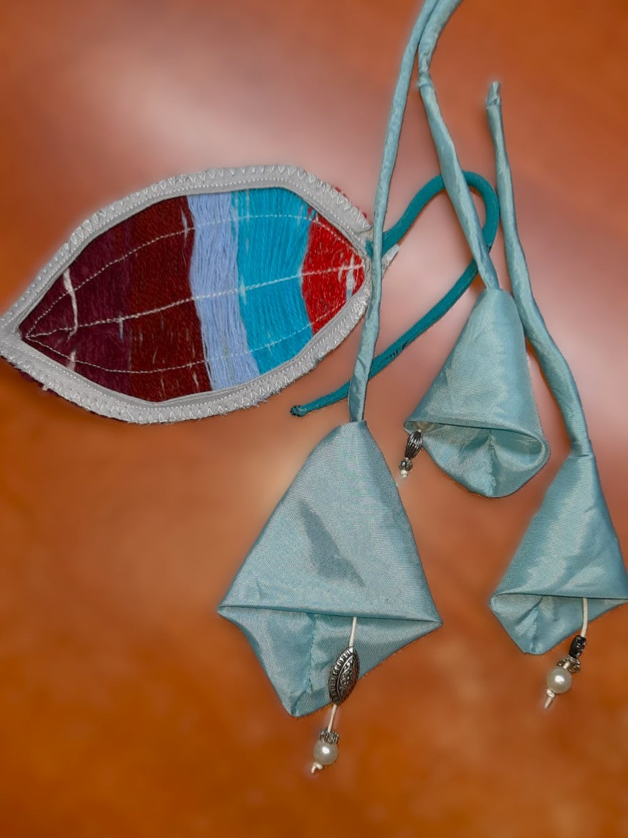 Textilből készült virág dekor | Decor floral textil | Textile floral decoration